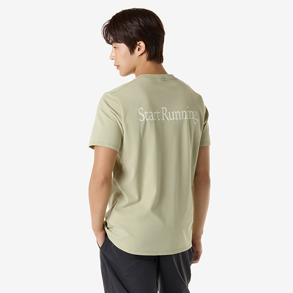 맨 헤비 웨이트 니트 그래픽 티