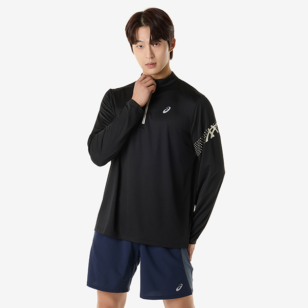 맨 아식스 아이콘 1/2 집 롱슬리브 탑