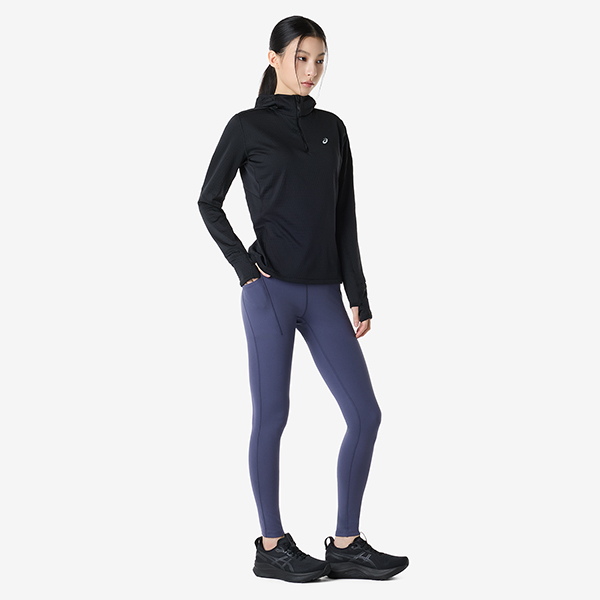 아식스 공식 온라인스토어,우먼 로드 윈터 롱슬리브 후디