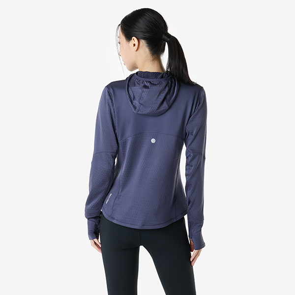 아식스 공식 온라인스토어,우먼 로드 윈터 롱슬리브 후디