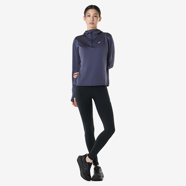 아식스 공식 온라인스토어,우먼 로드 윈터 롱슬리브 후디