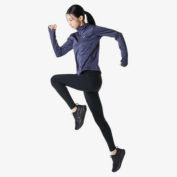 아식스 공식 온라인스토어,우먼 로드 윈터 롱슬리브 후디