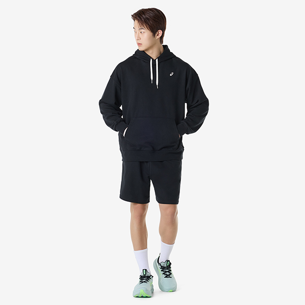 아식스 공식 온라인스토어,프렌치테리 릴렉스드 풀오버 후디