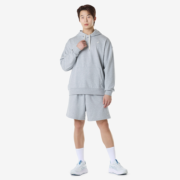 아식스 공식 온라인스토어,프렌치테리 릴렉스드 풀오버 후디