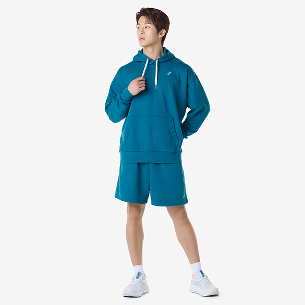 아식스 공식 온라인스토어,맨즈 프렌치테리 릴렉스드 풀오버 후디