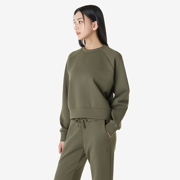 우먼즈 나기노 리파인드 텍스쳐 스웻 탑