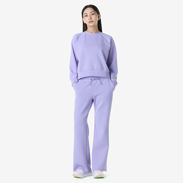 아식스 공식 온라인스토어,우먼즈 나기노 리파인드 텍스쳐 스웻 탑