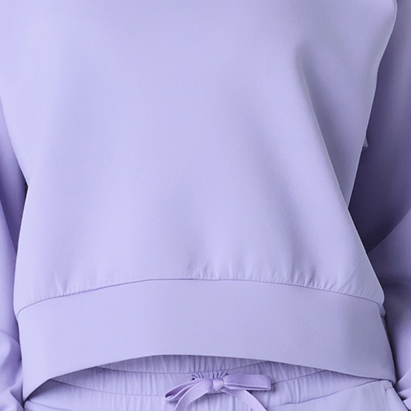 아식스 공식 온라인스토어,우먼즈 나기노 리파인드 텍스쳐 스웻 탑