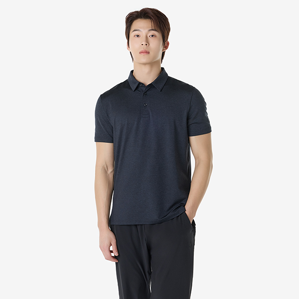 맨즈 리파인드 텍스쳐 숏슬리브 폴로 셔츠