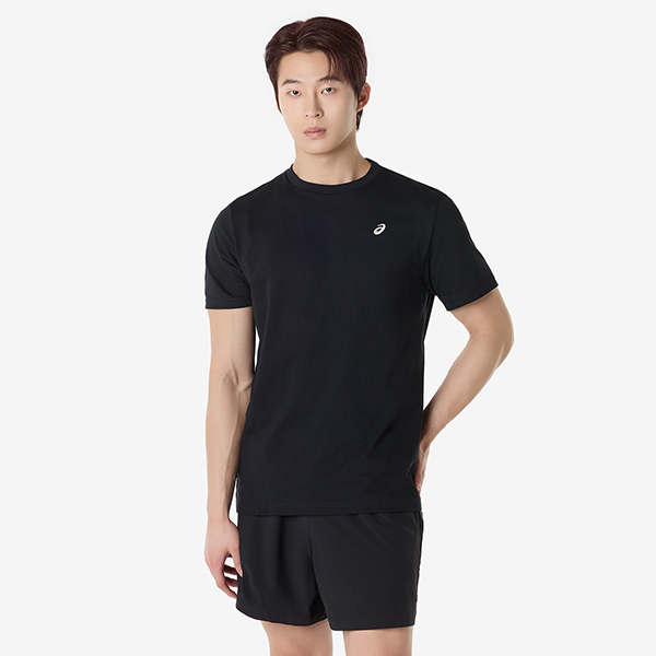 맨즈 아식스 스파이럴 엠브로이더리 티셔츠