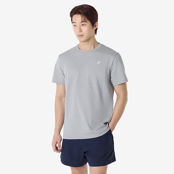 맨즈 아식스 스파이럴 엠브로이더리 티셔츠