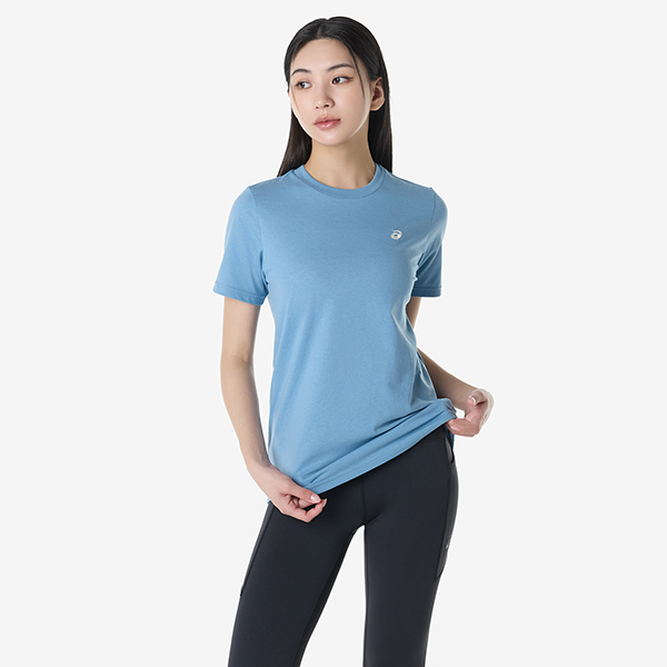 우먼즈 아식스 스파이럴 엠브로이더리 티셔츠