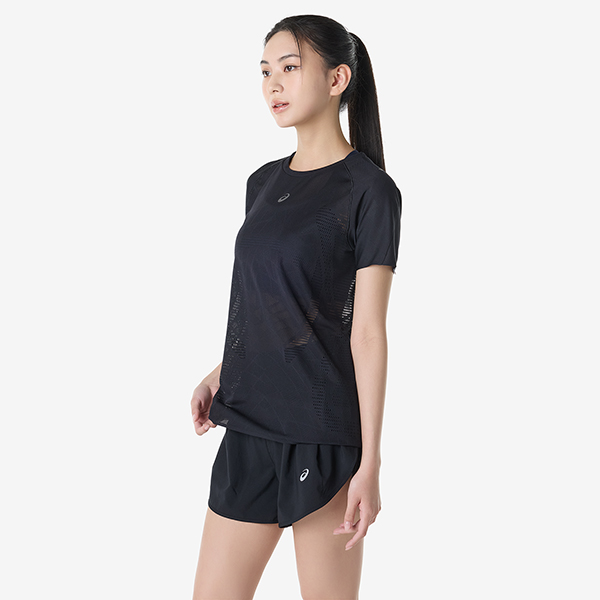 우먼즈 메타런 숏슬리브 탑