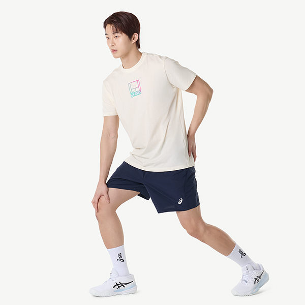 아식스 공식 온라인스토어,맨즈 코트 그래픽 티셔츠