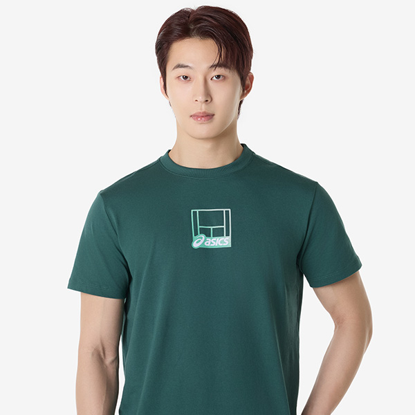 아식스 공식 온라인스토어,맨즈 코트 그래픽 티셔츠
