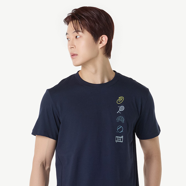 아식스 공식 온라인스토어,맨즈 게임 시즈널 그래픽 티셔츠