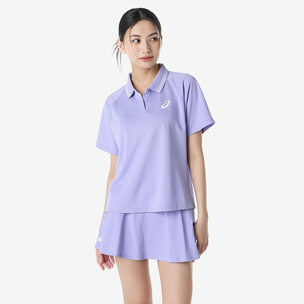 우먼즈 게임 폴로 숏슬리브 탑
