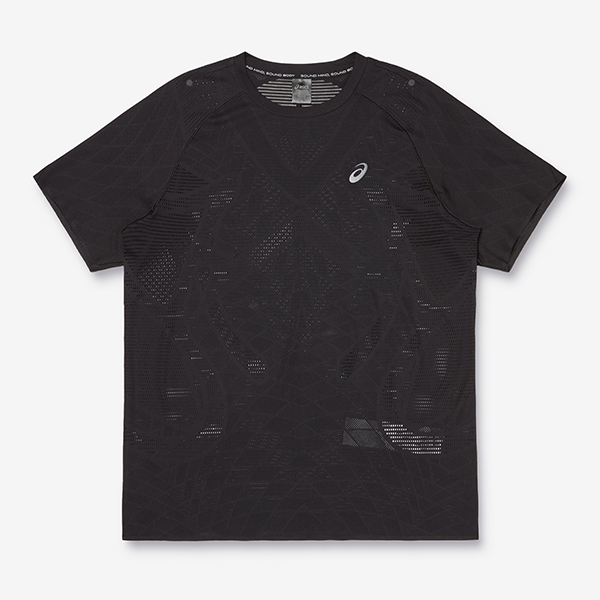 맨 메타런 숏 슬리브 탑