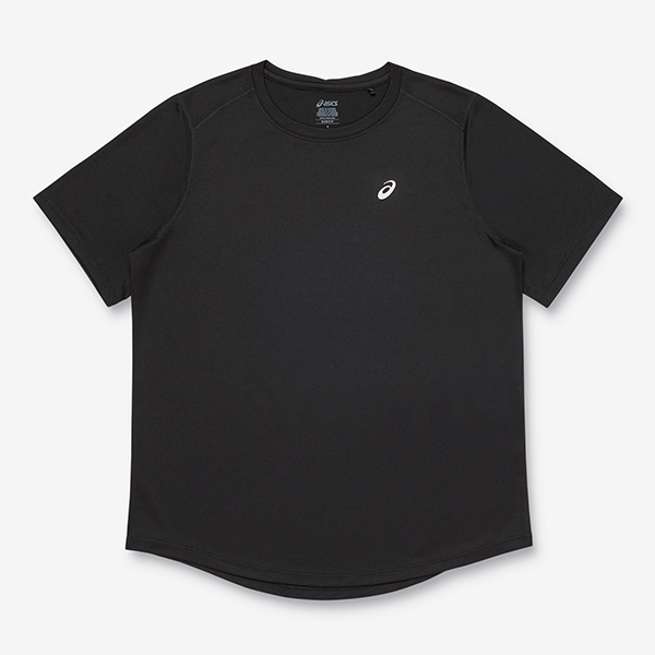 우먼 아식스 실버 숏슬리브 탑