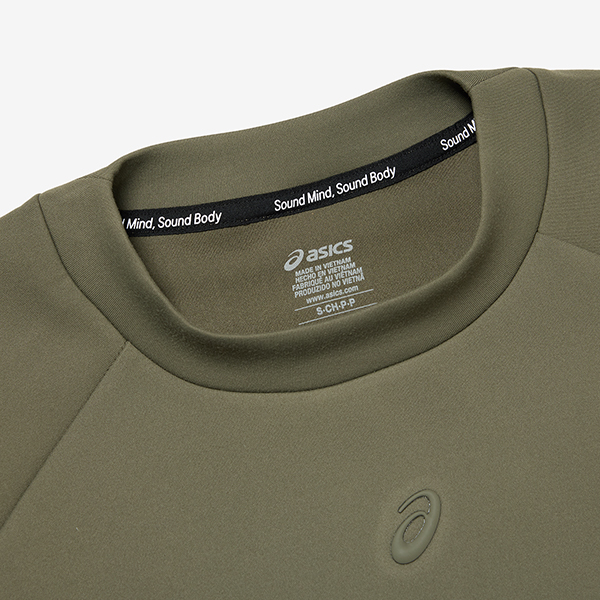 아식스 공식 온라인스토어,우먼즈 나기노 리파인드 텍스쳐 스웻 탑